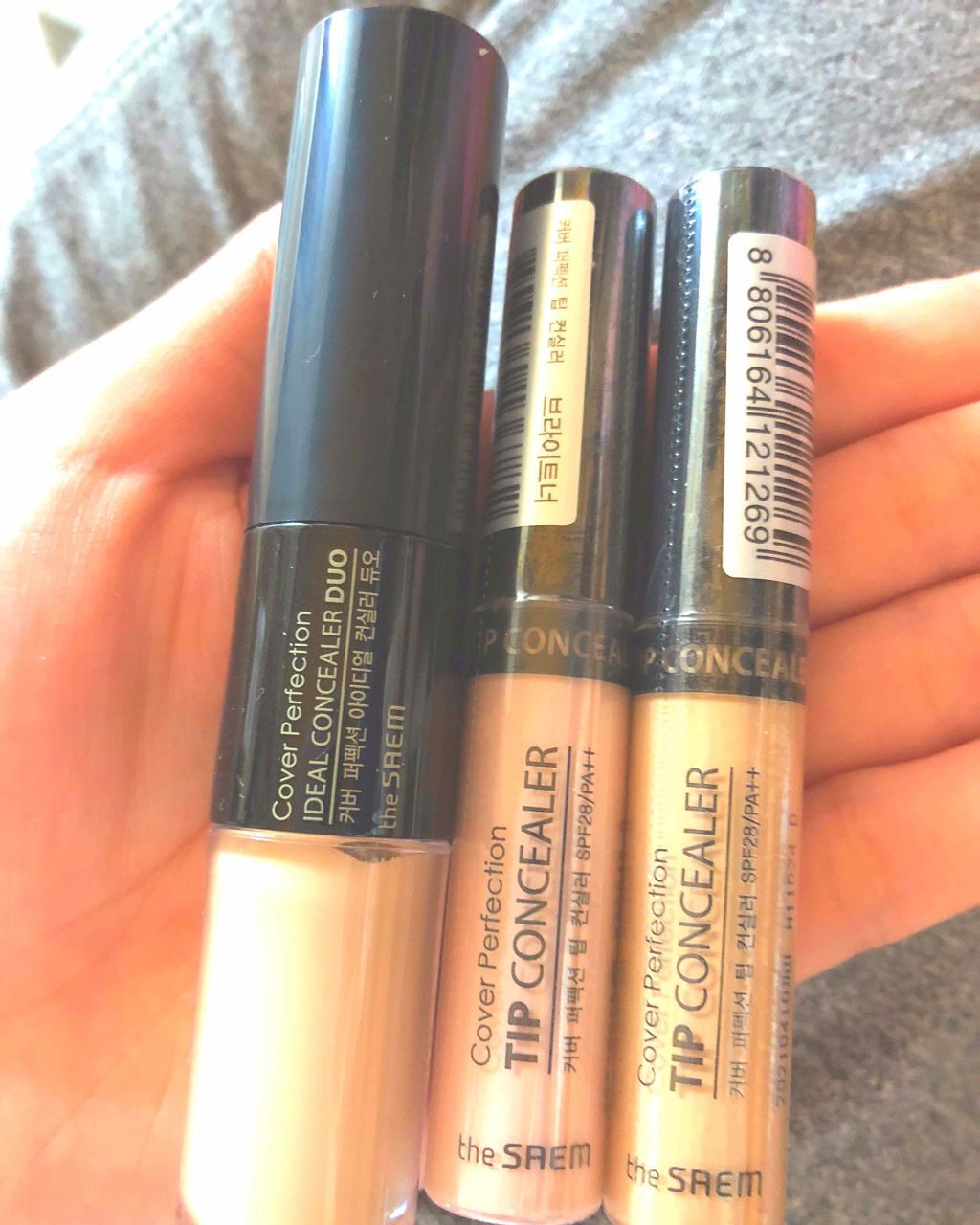 カバーパーフェクション アイディールコンシーラー デュオ/the SAEM/スティックコンシーラーを使ったクチコミ（1枚目）