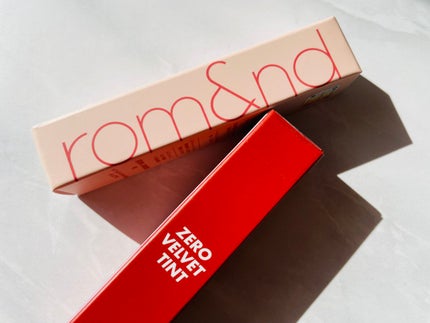 ゼロベルベットティント/rom&nd/リップティントを使ったクチコミ(2枚目)