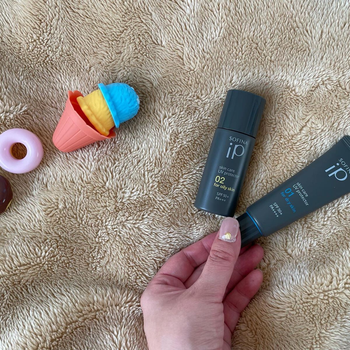 ソフィーナ iP スキンケアUV 01乾燥しがちな肌環境 SPF50+ PA++++/SOFINA iP/日焼け止めクリームを使ったクチコミ（2枚目）