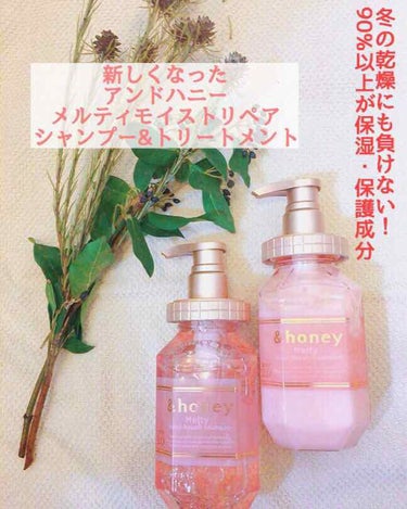 &honey Melty モイストリペア シャンプー1.0／モイストリペア ヘアトリートメント2.0/&honey/シャンプー・コンディショナーを使ったクチコミ（1枚目）