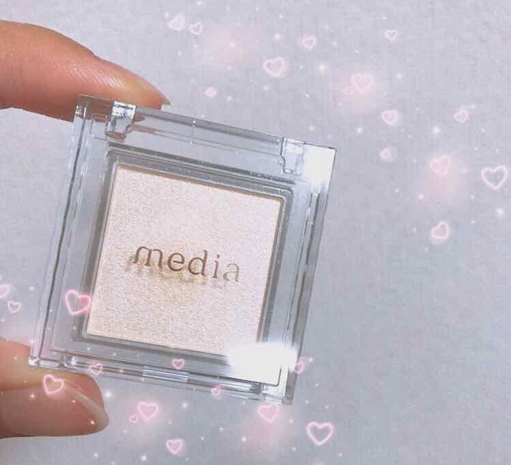 ブライトアップアイシャドウ/media/単色アイシャドウを使ったクチコミ（1枚目）