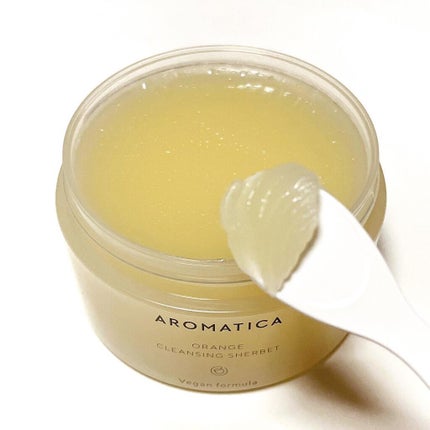 オレンジクレンジングシャーベット/AROMATICA/クレンジングバームを使ったクチコミ(2枚目)