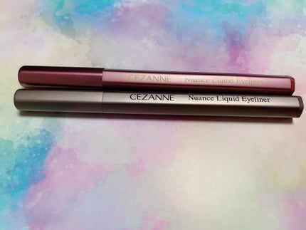 ニュアンスリキッドアイライナー/CEZANNE/リキッドアイライナーを使ったクチコミ(2枚目)