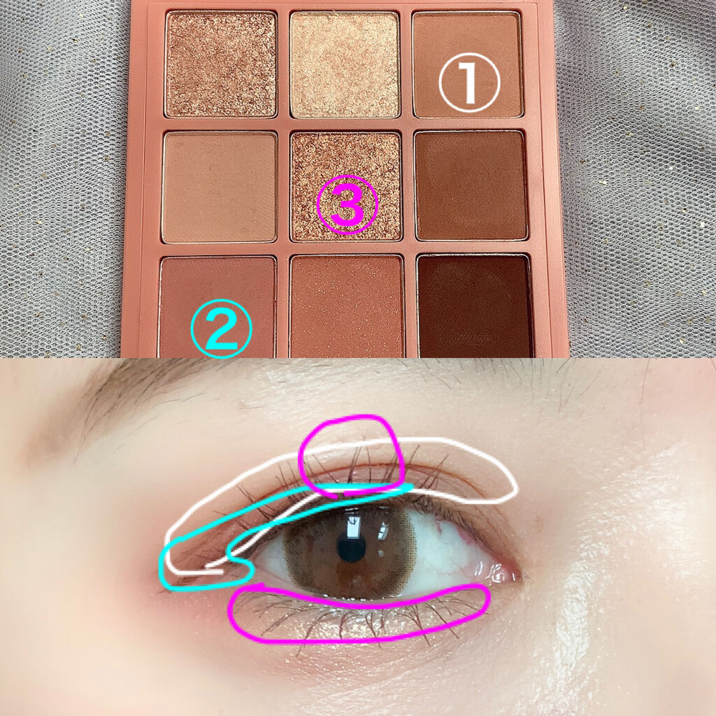 プレイカラーアイズ ミューリーロマンス/ETUDE/アイシャドウパレットを使ったクチコミ（3枚目）