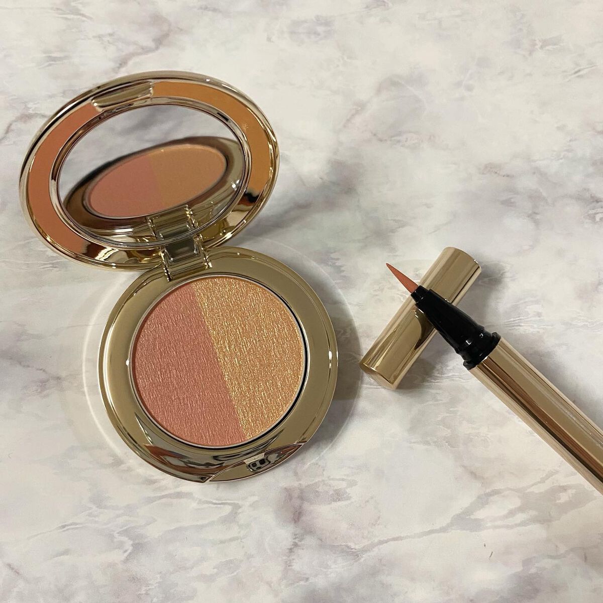 ニュアンス カラー アイライナー EX05 Sunshine/SNIDEL BEAUTY/リキッドアイライナーを使ったクチコミ（2枚目）