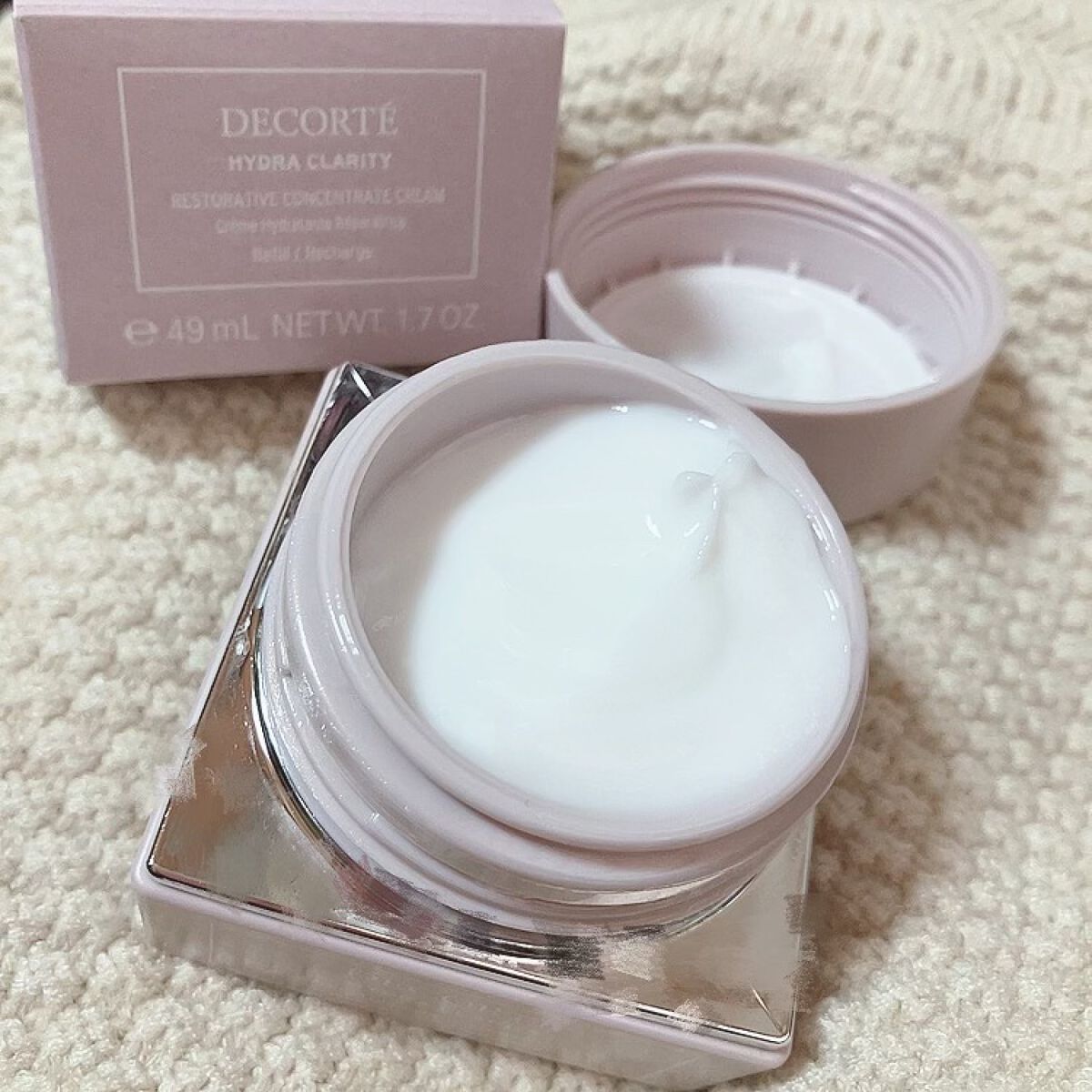 イドラクラリティ　コンセントレート クリーム 50g(付けかえ)/DECORTÉ/フェイスクリームを使ったクチコミ（2枚目）