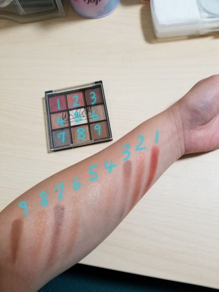 UR GLAM BLOOMING EYE COLOR PALETTE/U R GLAM/アイシャドウパレットを使ったクチコミ(2枚目)