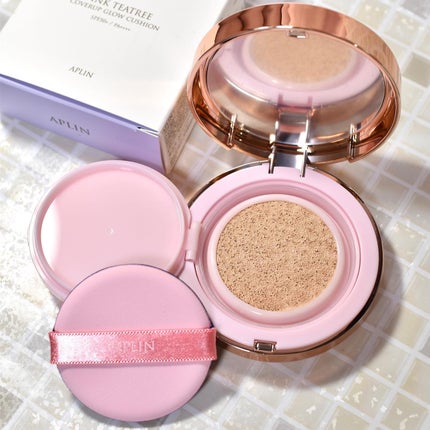 ピンクティーツリーカバーアップグロウクッション/APLIN/クッションファンデーションを使ったクチコミ(2枚目)