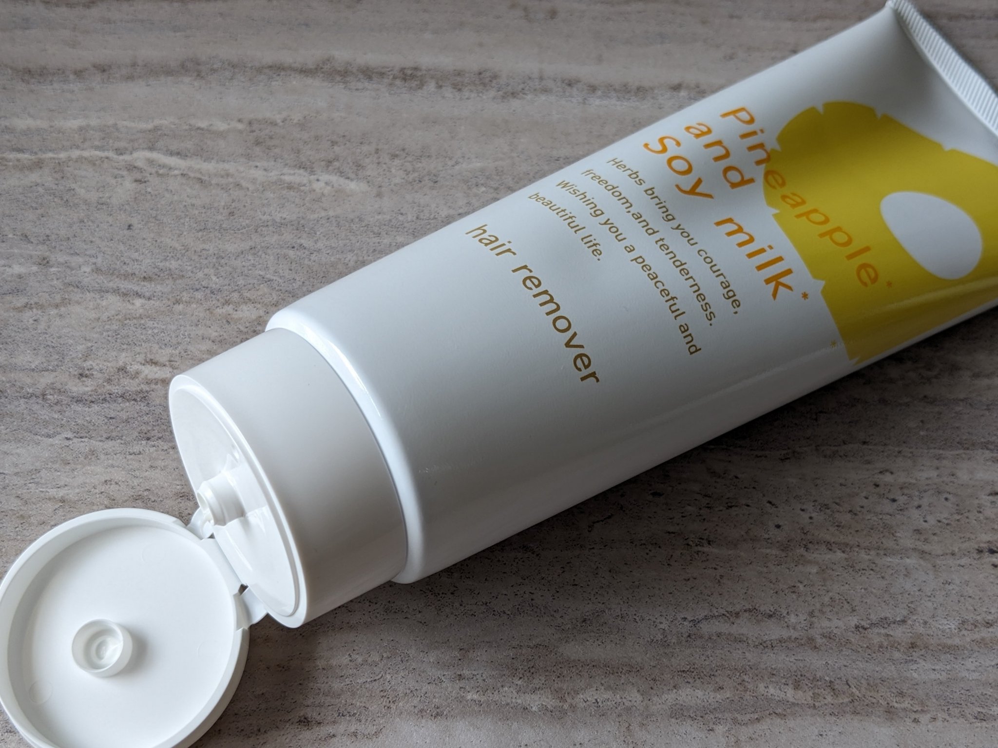 パイナップル豆乳除毛クリーム/鈴木ハーブ研究所/除毛クリームを使ったクチコミ（2枚目）