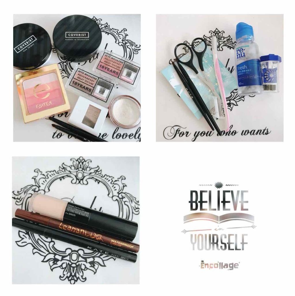 DAISO あぶらとり紙のクチコミ「( 'ω'o[いつもポーチの中身]o

- - - - - - - - - - - - - -.....」（3枚目）