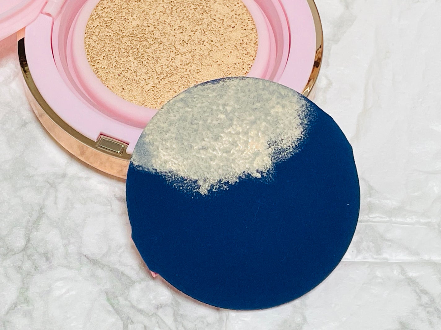 ピンクティーツリーカバーアップグロウクッション/APLIN/クッションファンデーションを使ったクチコミ(4枚目)