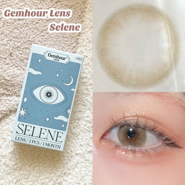 Selene/Gemhour lens/１ヶ月（１MONTH）カラコンを使ったクチコミ（2枚目）