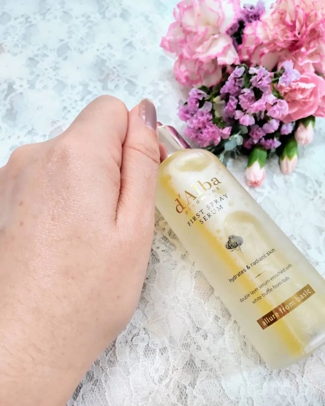 ダルバ ホワイトトリュフファーストスプレーセラム/ダルバ/ミスト状化粧水を使ったクチコミ(3枚目)