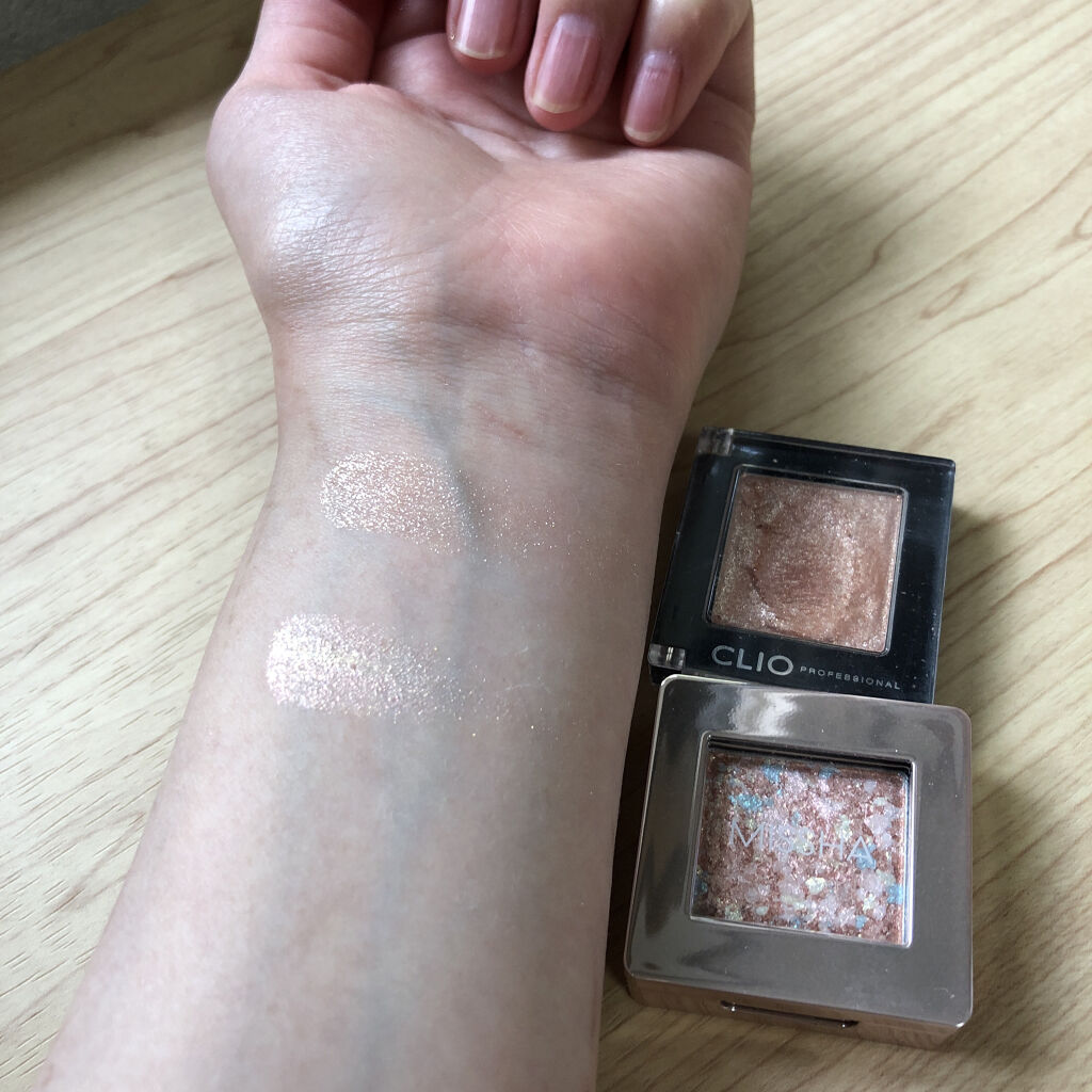 グリッタープリズム シャドウ/MISSHA/グリッターを使ったクチコミ（2枚目）