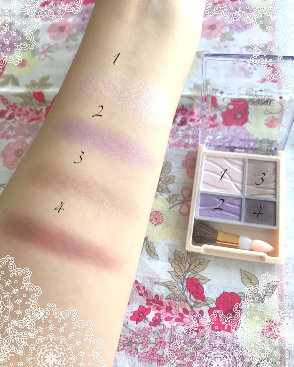 エアリータッチシャドウ/CEZANNE/アイシャドウパレットを使ったクチコミ(4枚目)