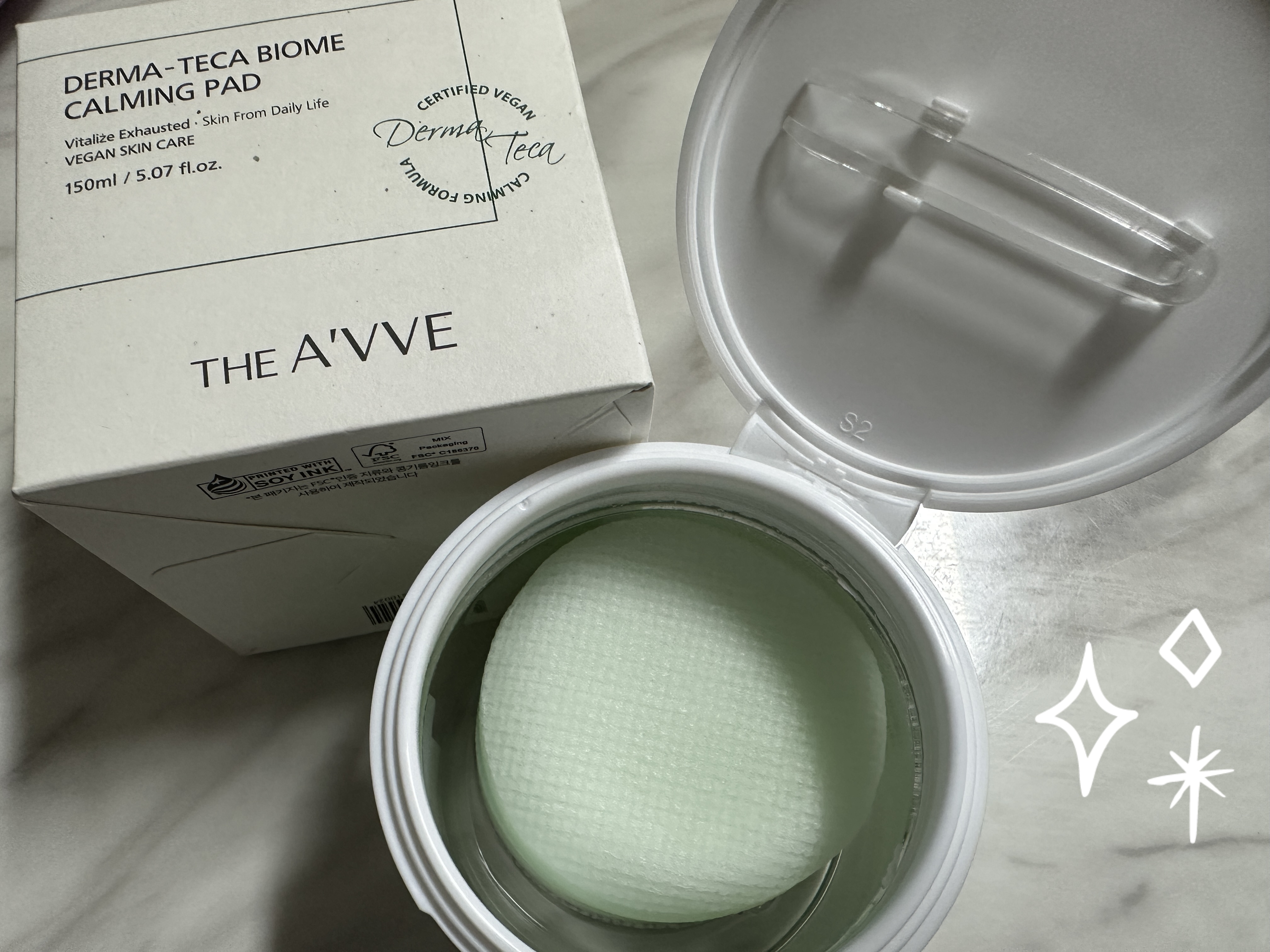 ダーマテカバイオームカーミングパッド/THE A'VVE/トナーパッドを使ったクチコミ（1枚目）