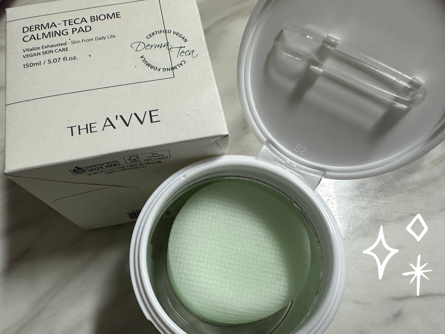 ダーマテカバイオームカーミングパッド/THE A'VVE/トナーパッドを使ったクチコミ(1枚目)