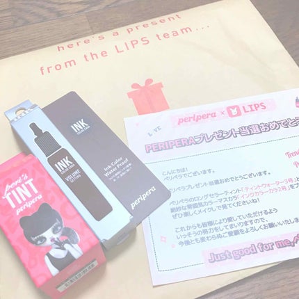 ティントウォーター/PERIPERA/口紅を使ったクチコミ(1枚目)