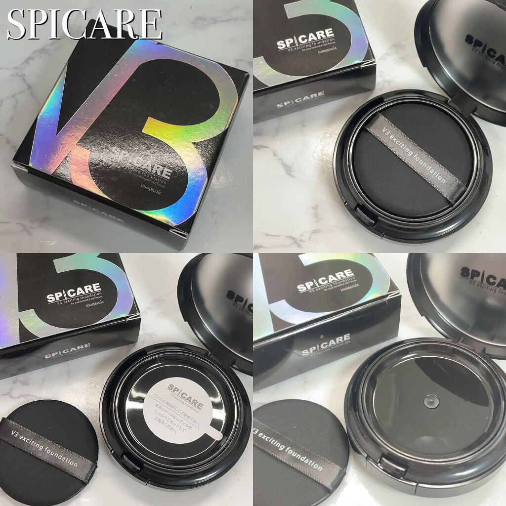 V3 エキサイティングファンデーション/SPICARE/クッションファンデーションを使ったクチコミ(2枚目)
