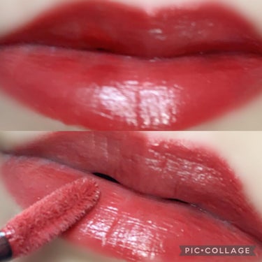 かぽ on LIPS 「マスクにつきにくいピンクラメが輝くブリックレッド💄CHANEL..」（4枚目）