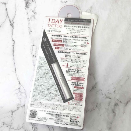 1DAY TATTOO プロキャスト ザ・アイライナー/K-パレット/リキッドアイライナーを使ったクチコミ(3枚目)