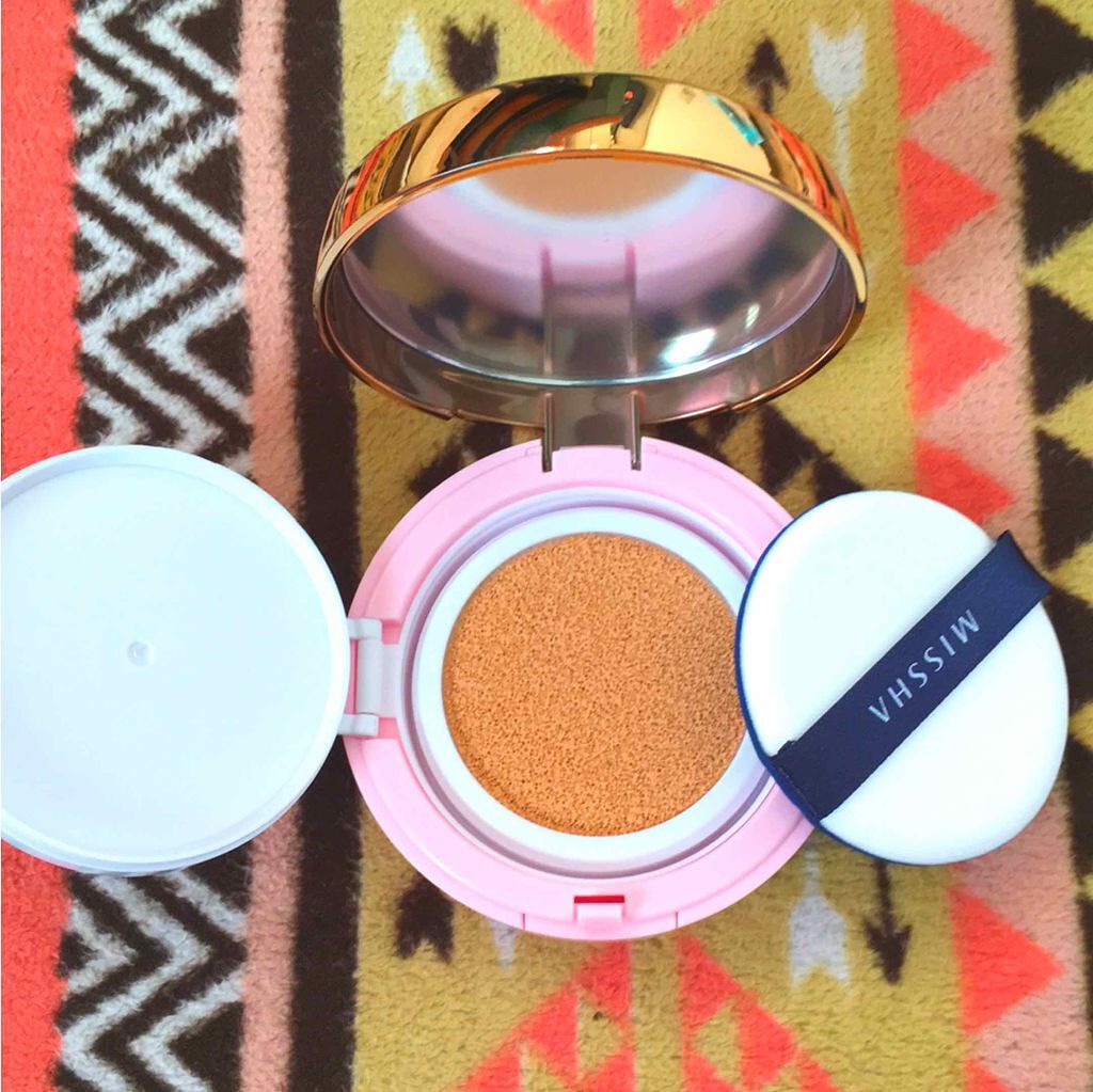 M クッション ファンデーション(モイスチャー)/MISSHA/クッションファンデーションを使ったクチコミ（2枚目）