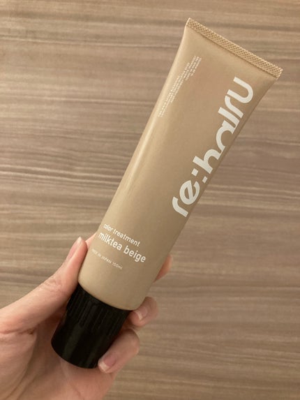 カラートリートメント ミルクティベージュ/re:hairu/洗い流すヘアトリートメントの画像