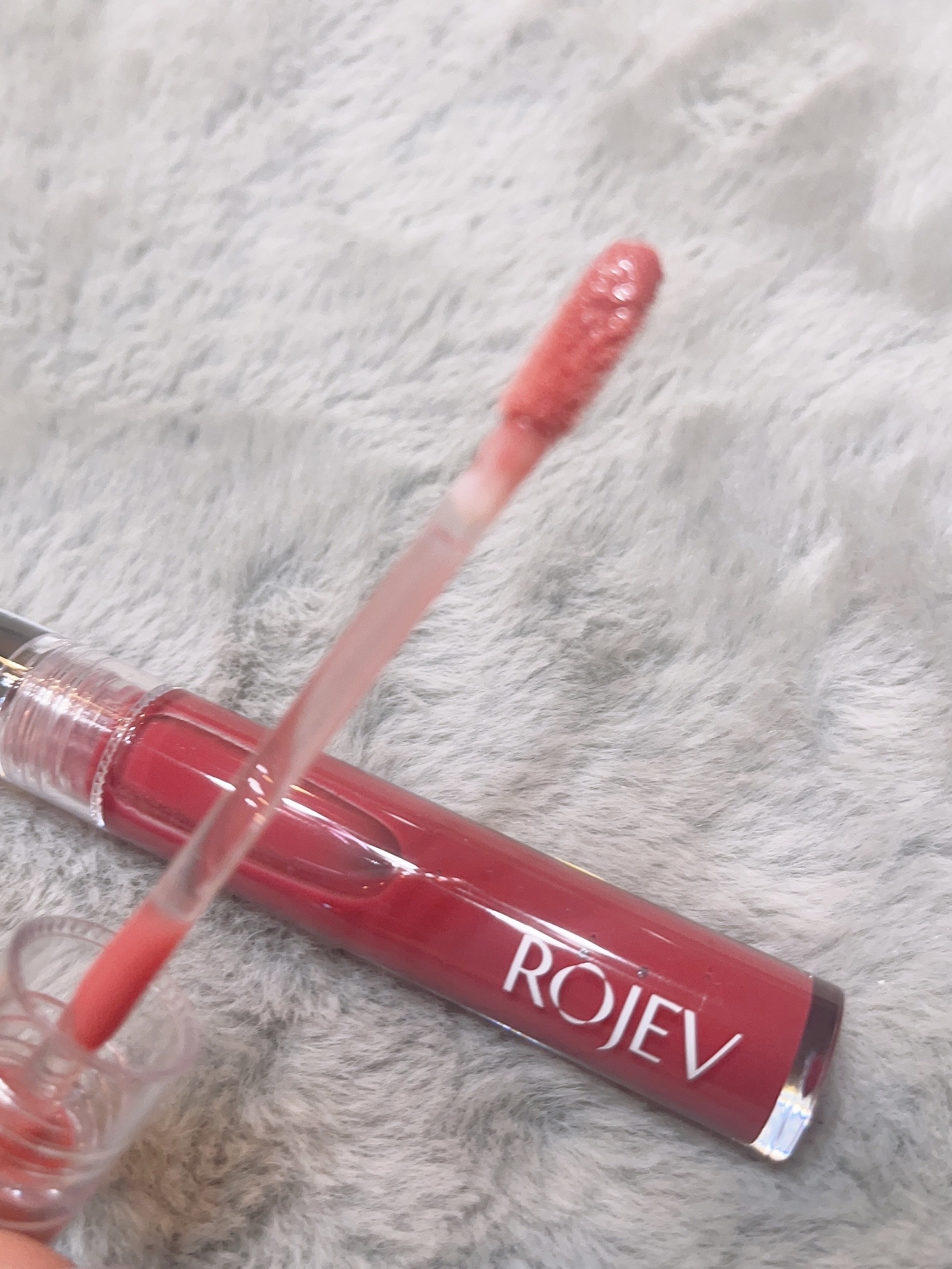 LIP PLUMPER GLAZE TINT/ROJEV/口紅を使ったクチコミ（2枚目）