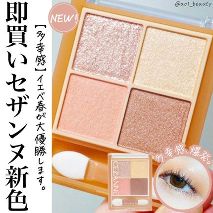 ベージュトーンアイシャドウ/CEZANNE/アイシャドウパレットを使ったクチコミ(1枚目)