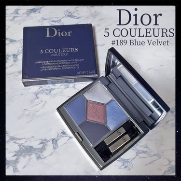 上質で快適 サンク 【美品】Dior クルール ブルーベルベット 189