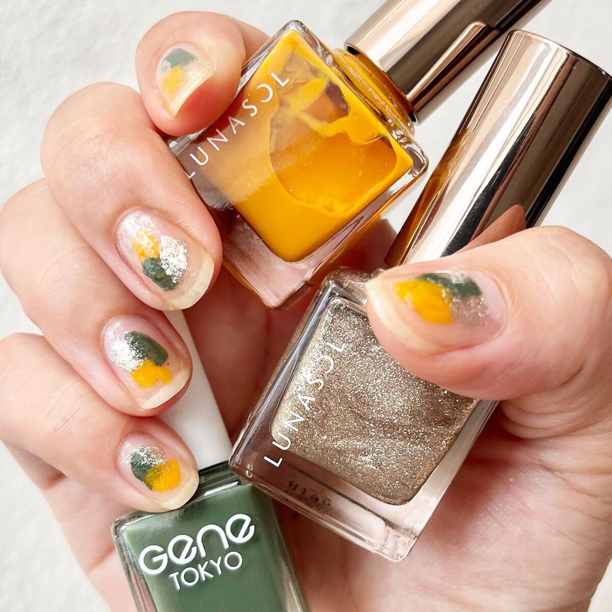 ネイルフィニッシュN EX74 Sand Silver/LUNASOL/マニキュアを使ったクチコミ（2枚目）