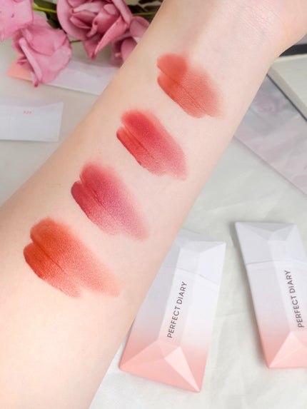 READ ME ウェイトレス ベルベット リップ ステイン「IN LOVE」シリーズ/PERFECT DIARY/口紅を使ったクチコミ(2枚目)