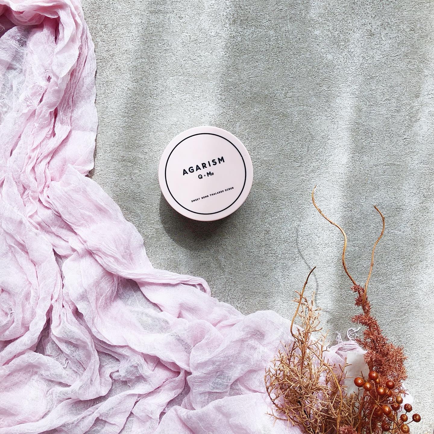 Q+Me スウィート ボム タラソ スクラブ/AGARISM/バストケア・ヒップケアを使ったクチコミ（1枚目）