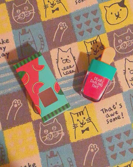 ディアダーリン ウォータージェルティント (アイスティント)/ETUDE/口紅を使ったクチコミ(1枚目)