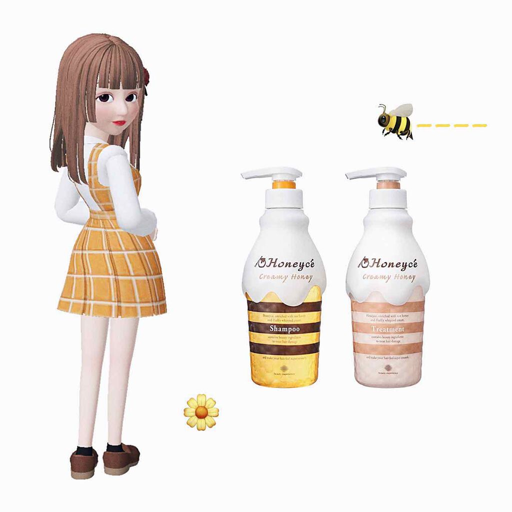 クリーミーハニー シャンプー/トリートメント/ハニーチェ/市販シャンプーを使ったクチコミ(2枚目)