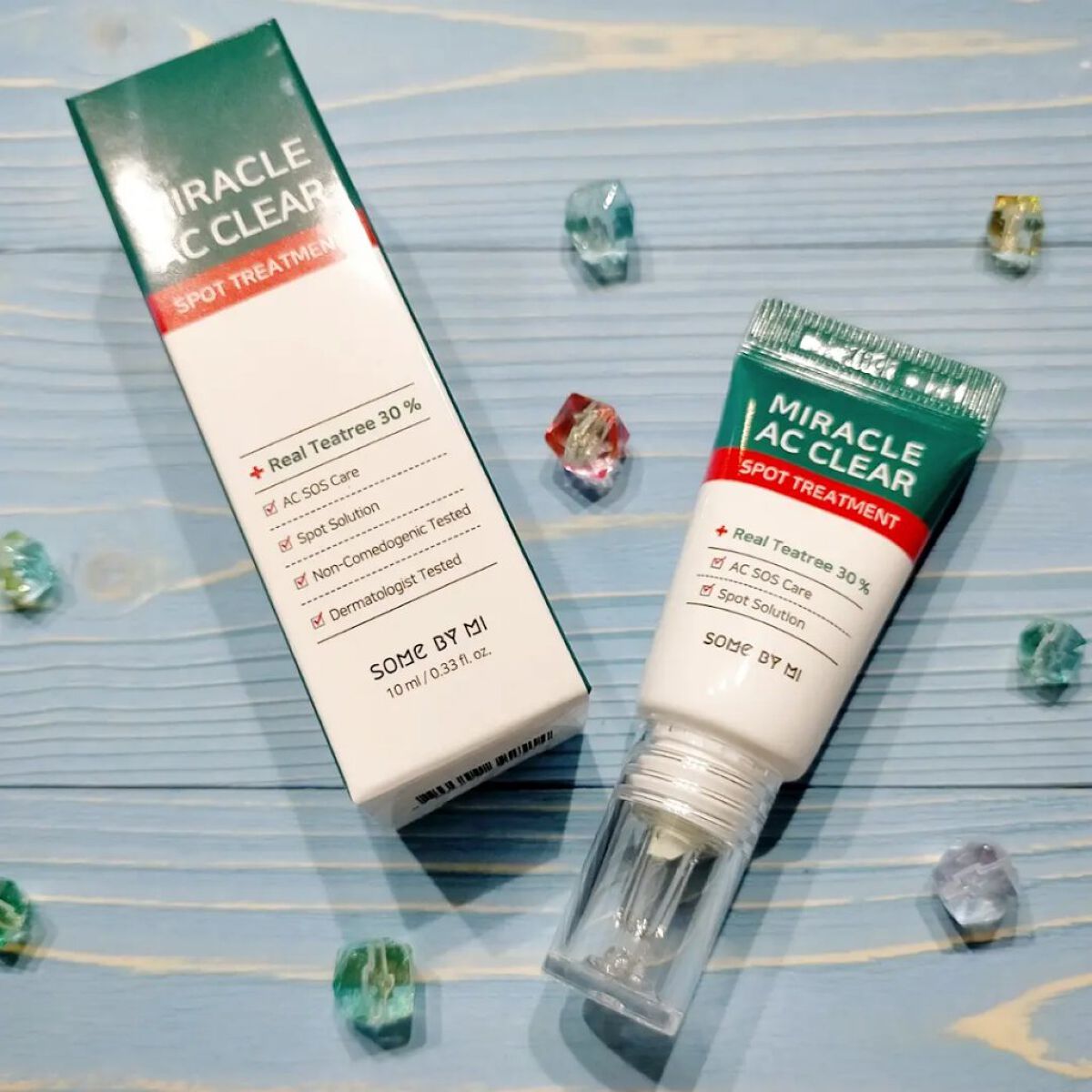 ミラクルアクネクリアスポットトリートメント/SOME BY MI/美容液を使ったクチコミ（1枚目）