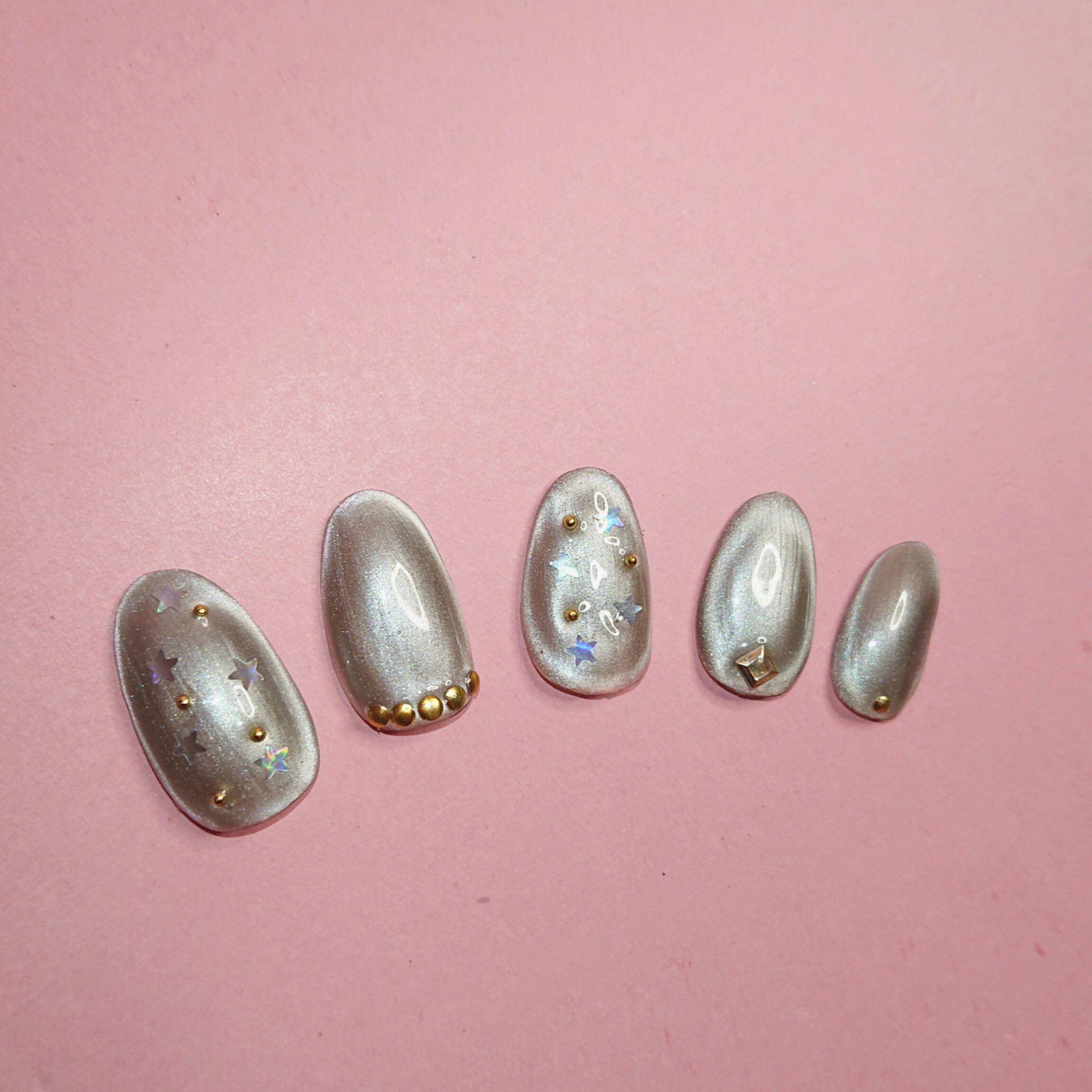 マグネットアートスティック/セリア/ネイル用品を使ったクチコミ（3枚目）