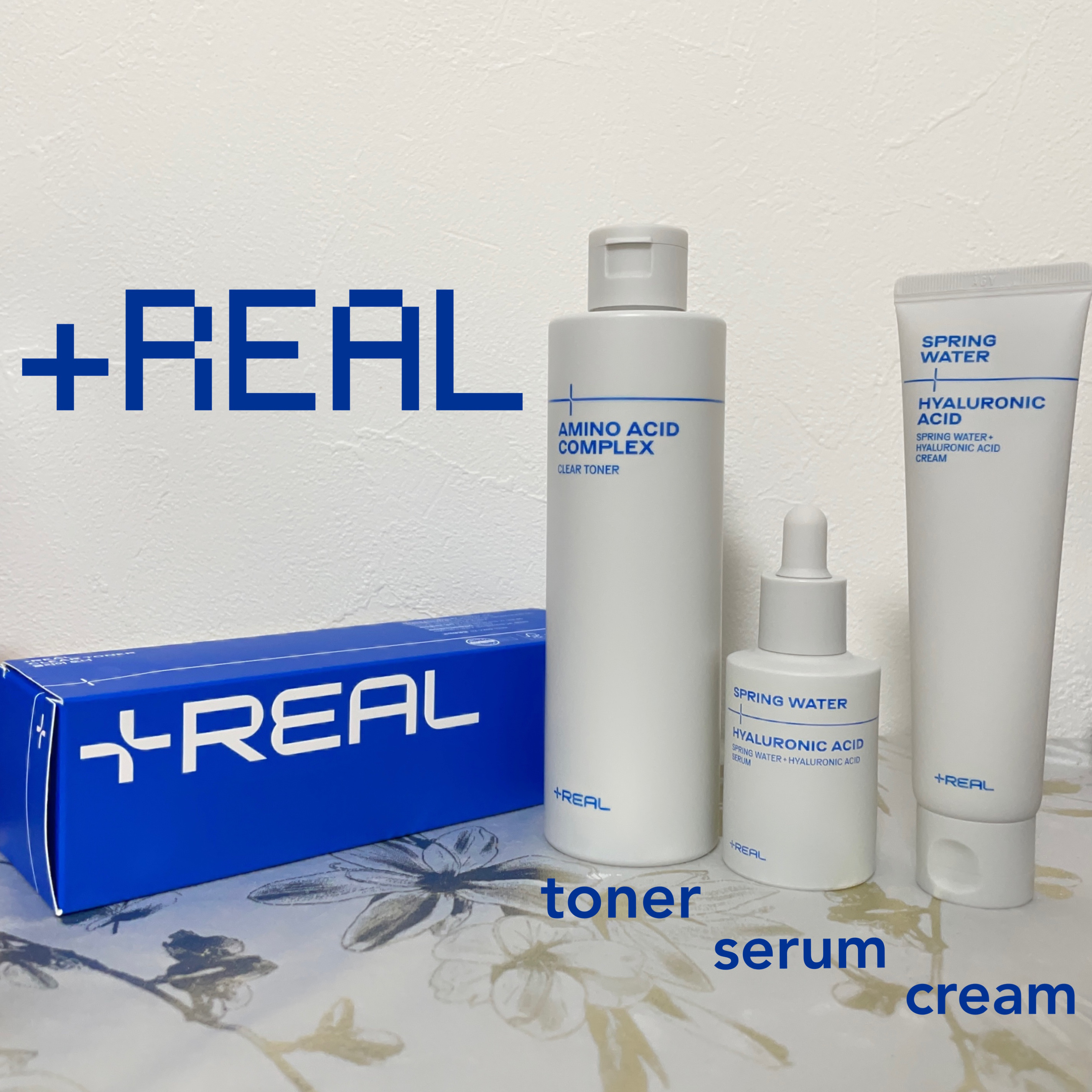 スプリングウォーター+ヒアルロン酸クリーム/+REAL/フェイスクリームを使ったクチコミ（1枚目）