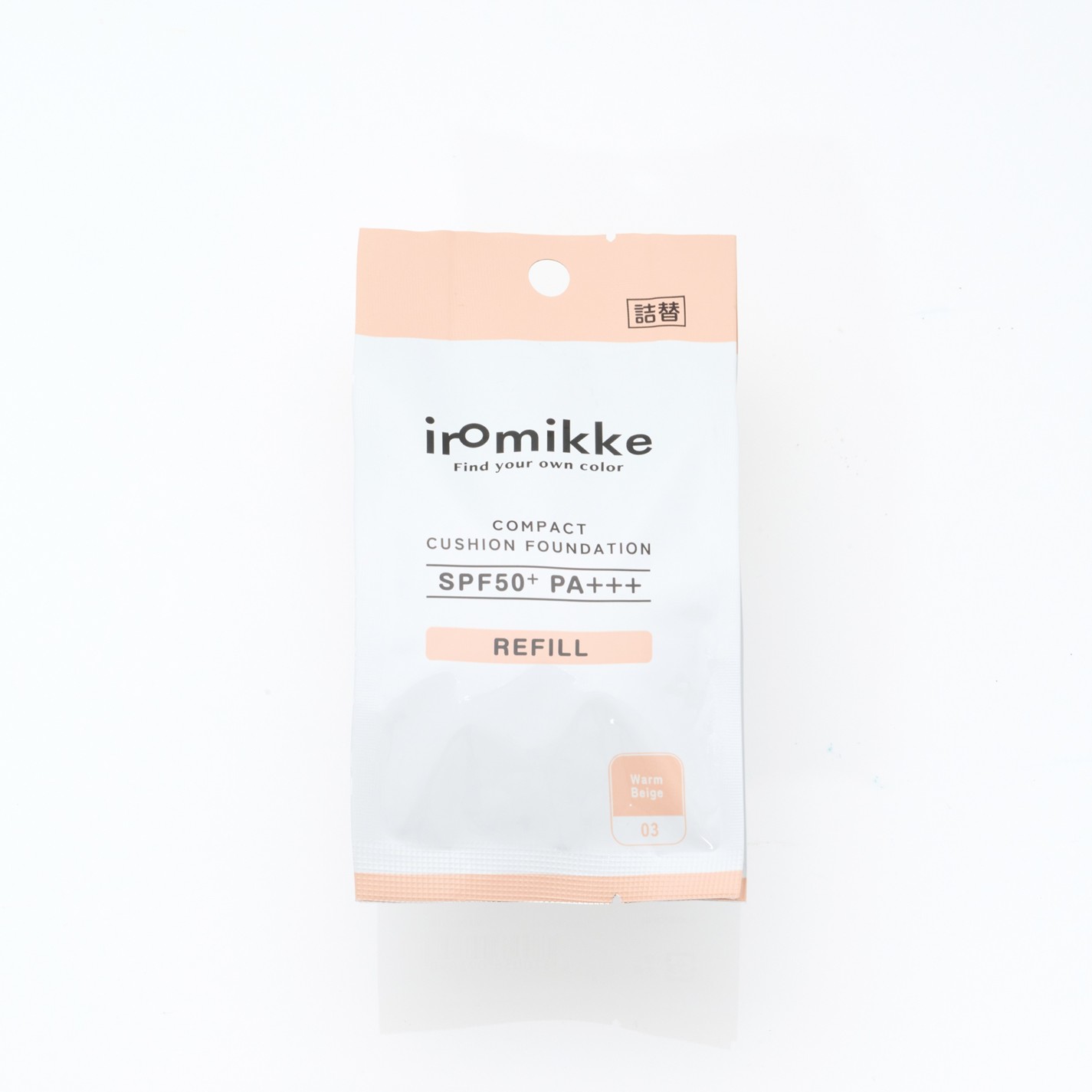 イロミッケ コンパクト クッションファンデーション リフィル 03 ウォームベージュ