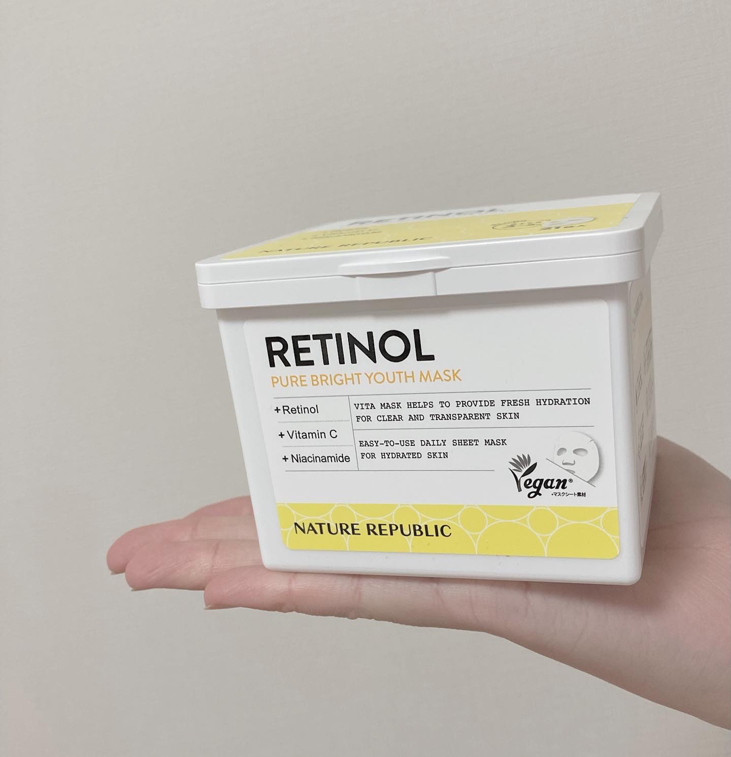 キューブマスク レチノール/ネイチャーリパブリック/シートマスク・パックを使ったクチコミ（2枚目）