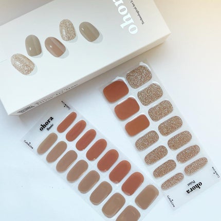 セミキュアジェルネイル(ハンド)/ohora/ネイルシールを使ったクチコミ(2枚目)