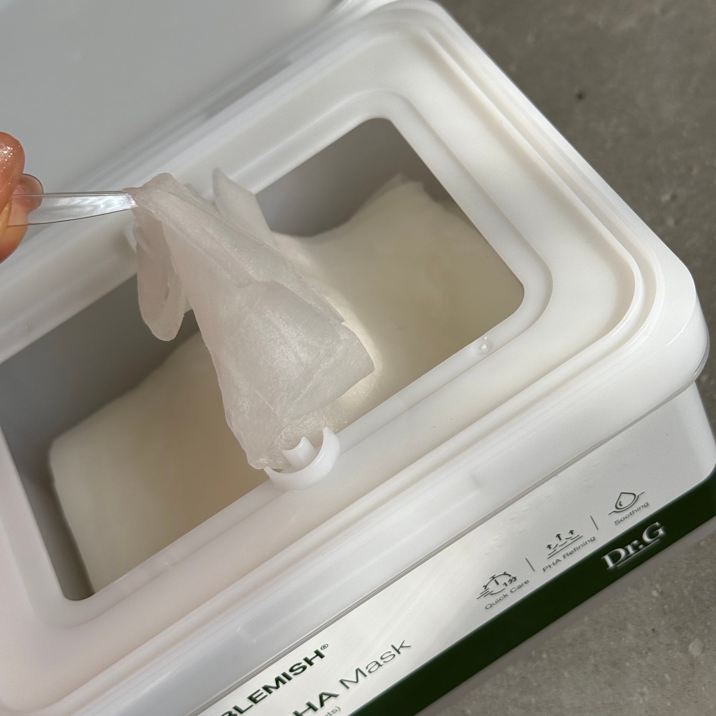 レッドブレミッシュクイックPHAシートマスク/Dr.G/シートマスク・パックを使ったクチコミ(2枚目)