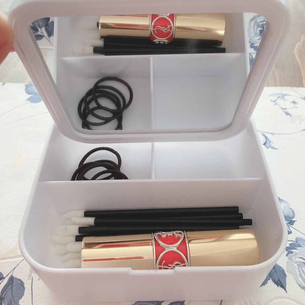収納BOX付きミラー/セリア/その他を使ったクチコミ（3枚目）