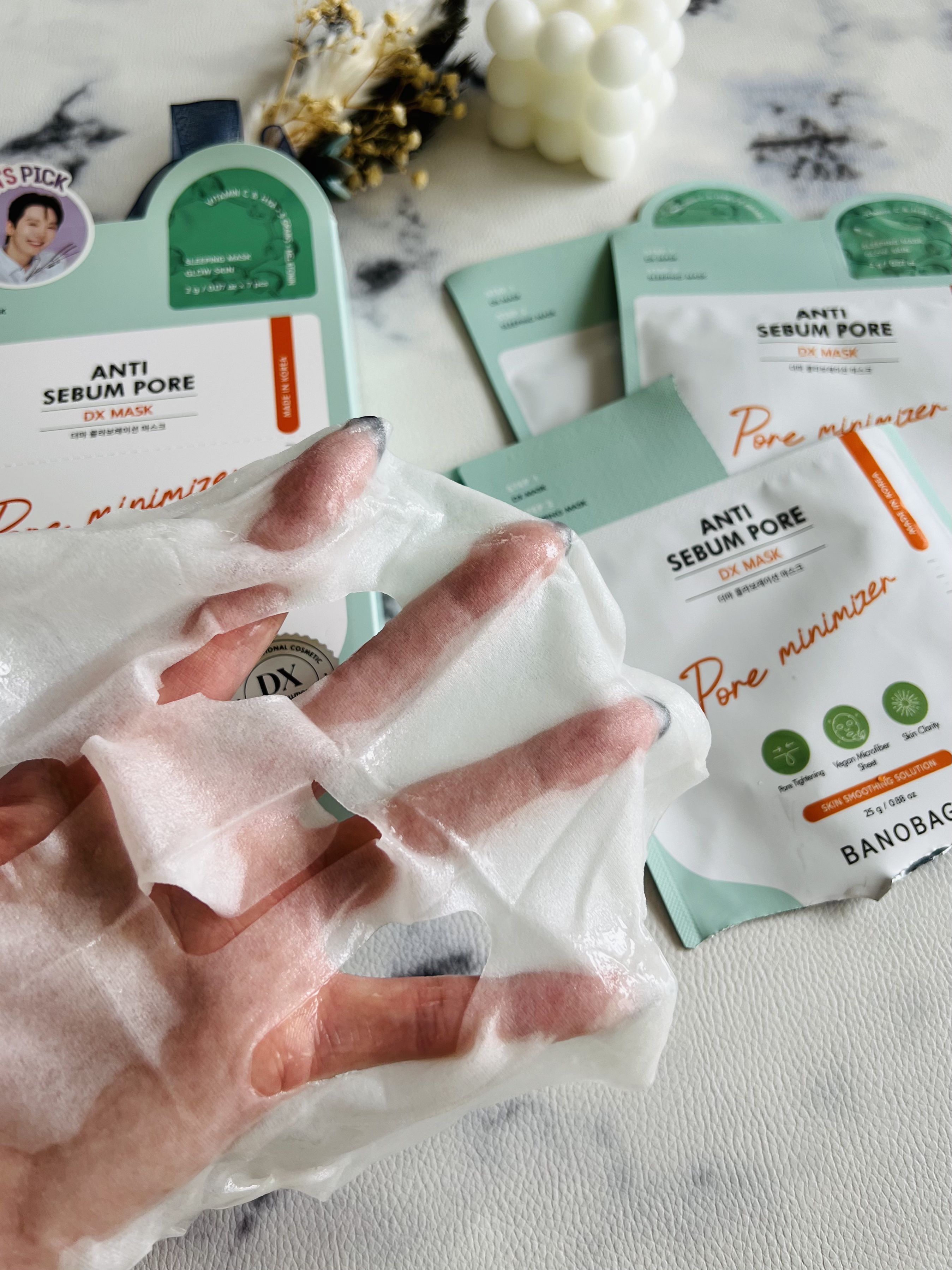 DXマスク アンチ セボム フォア/BANOBAGI/シートマスク・パックを使ったクチコミ（3枚目）