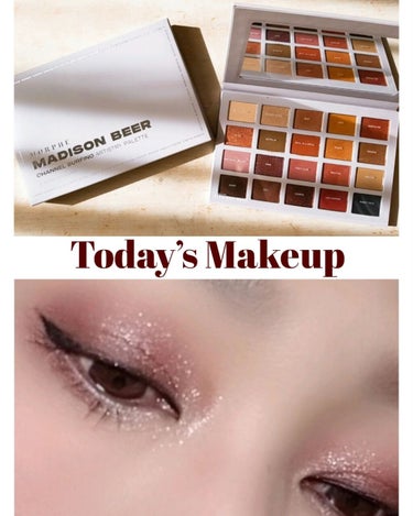 Morphe MORPHE×MADISON BEER／CHANNEL SURFING ARTISTRY PALETTEのクチコミ「#今日のアイメイク ♡♡♡


先日♪ご紹介したアイシャドウパレットを使って♡
メイクしました.....」（1枚目）