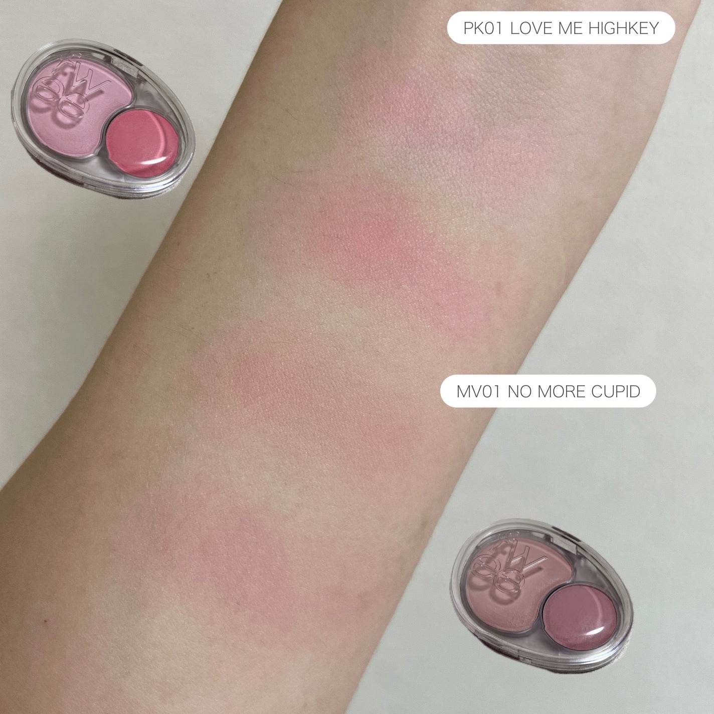 デュアルチークメロウ/fwee/ジェル・クリームチークを使ったクチコミ(4枚目)