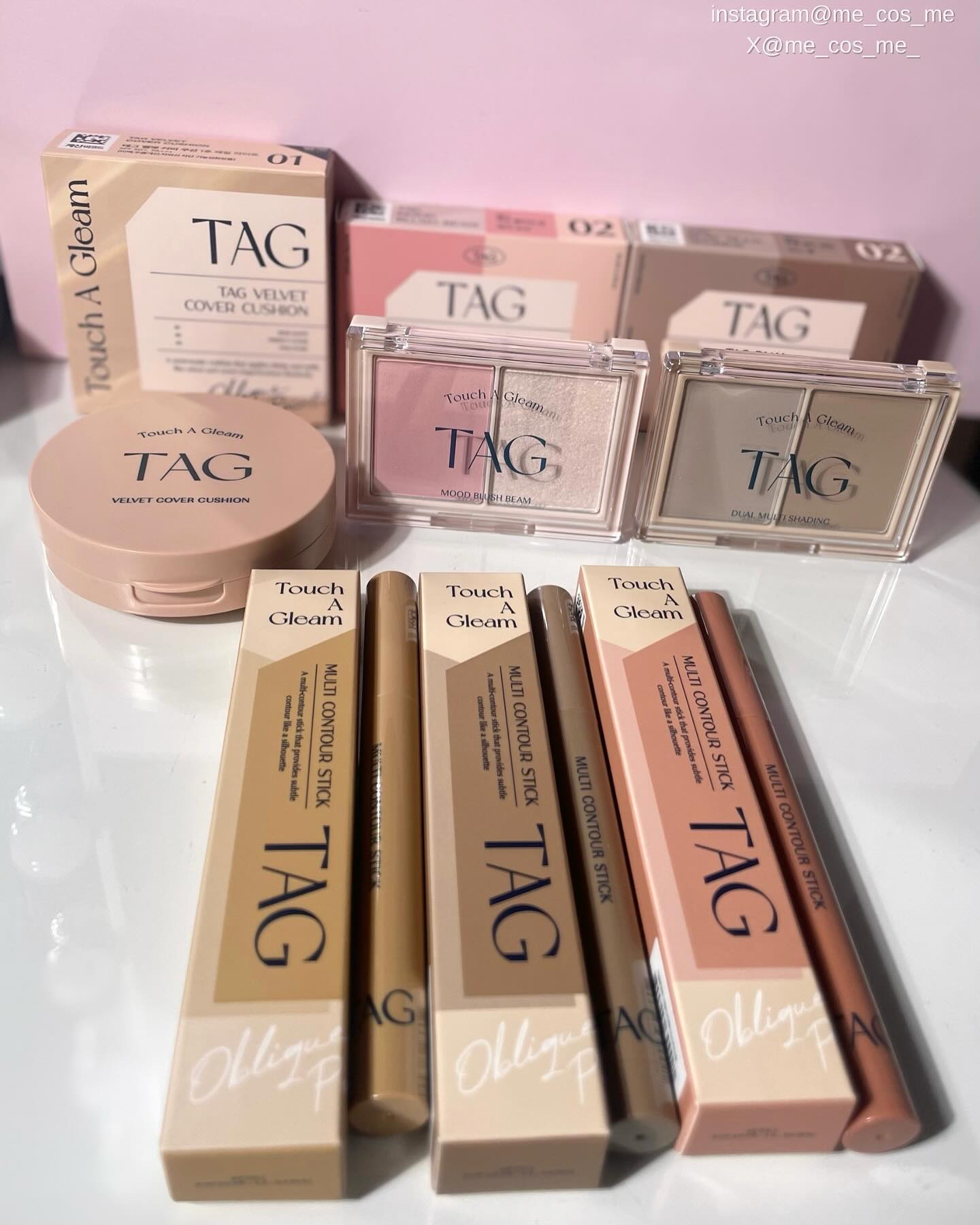 TAGのベースメイク デュアルマルチシェーディング他、3商品を使った