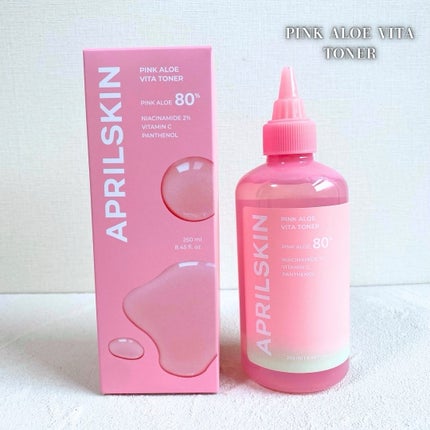 ピンクアロエビタトナー/APRILSKIN/化粧水を使ったクチコミ(2枚目)