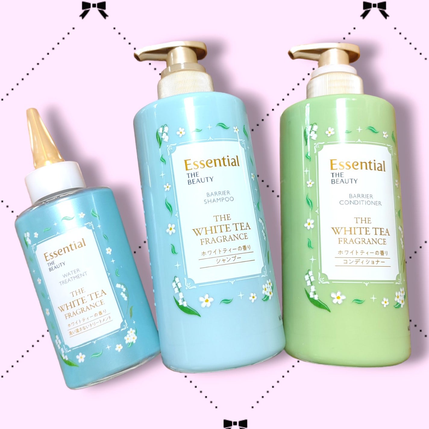 エッセンシャル ザビューティ 髪のキメ美容ウォータートリートメント ホワイトティーの香り/エッセンシャル/アウトバストリートメントを使ったクチコミ(2枚目)