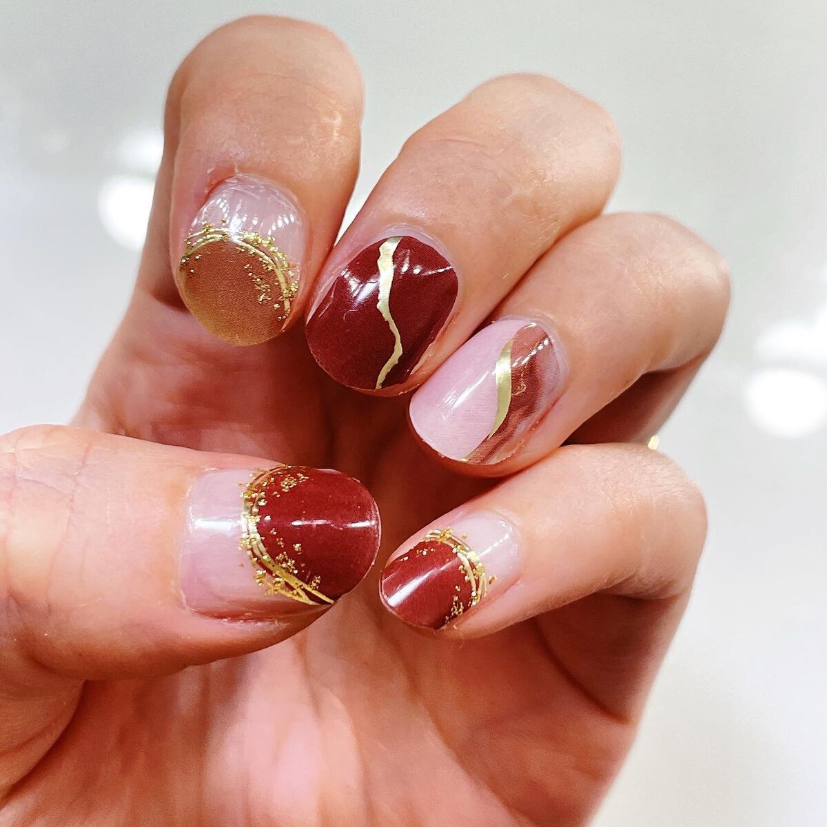 セミキュアジェルネイルシール ハンド用/LYSD’OR/ネイルシールを使ったクチコミ(7枚目)